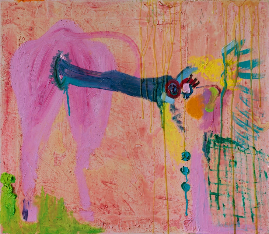 Julia Hinterberger Indianerin Mischtechnik auf Leinwand 50 x 60 cm