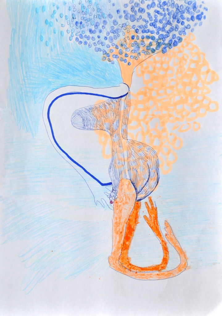 Julia Hinterberger o.T. Mischtechnik auf Papier A4 2012 Kopie